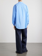 A.PRESSE - Cotton-Poplin Shirt - Blue