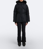 Yves Salomon Belted shearling-trimmed ski jacket