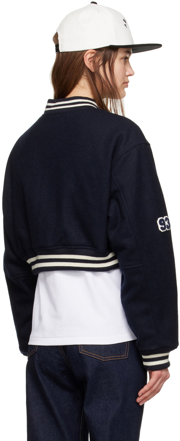 BAPE Navy BAPE STA Bomber Jacket