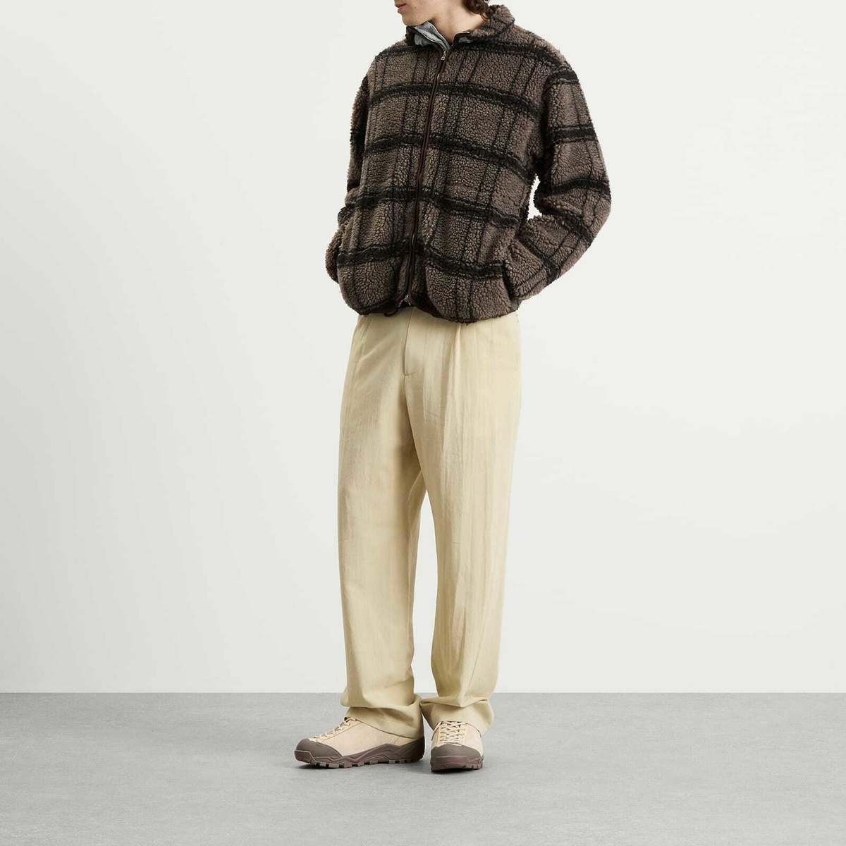 Ranra Men's River Fleece Jacket in Martini Olive
