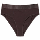 CDLP Women's High Brief in Brown