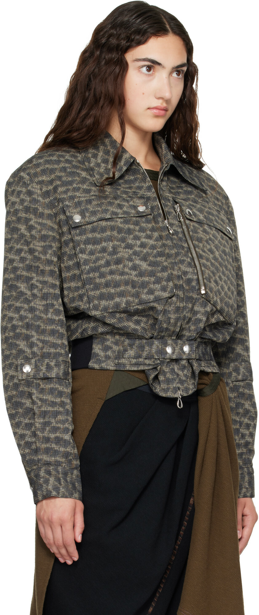 Kiko Kostadinov Green Peregrine Jacket