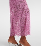 Rabanne Off-shoulder lace midi dress