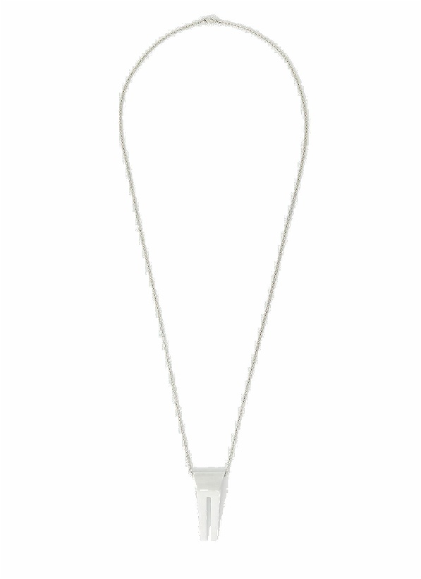Photo: Rick Owens Open Trunk Necklace male Silver