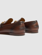 GUCCI Jordaan Horsebit Leather Loafers