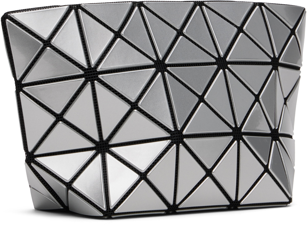 BAO BAO ISSEY MIYAKE Silver Prism Pouch