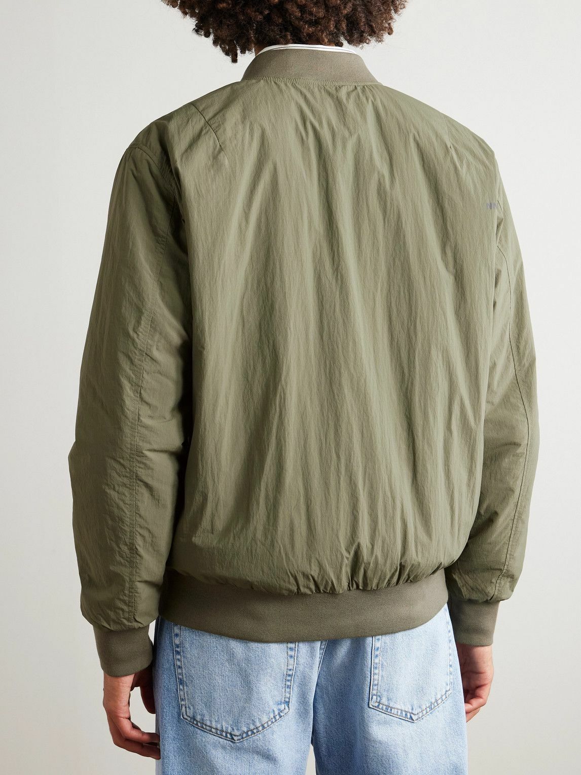 NN07 - Dixon 8280 Padded Recycled-Shell Bomber Jacket - Green