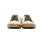 Golden Goose White and Gold Superstar Sneakers