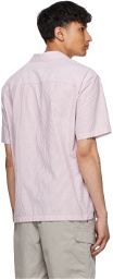 Z Zegna Pink & White #UseTheExisting Striped Short Sleeve Shirt