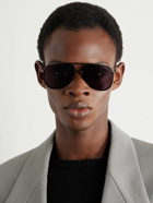 TOM FORD - Leon Aviator-Style Stainless Steel Sunglasses