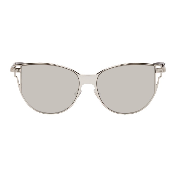 Photo: Versace Gunmetal Grecamania Pop Sunglasses