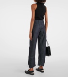 Jil Sander Tapered cropped mid-rise jeans