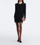 Valentino Cady Couture satin-trimmed minidress