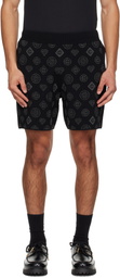 Casablanca Black City Jacquard Shorts