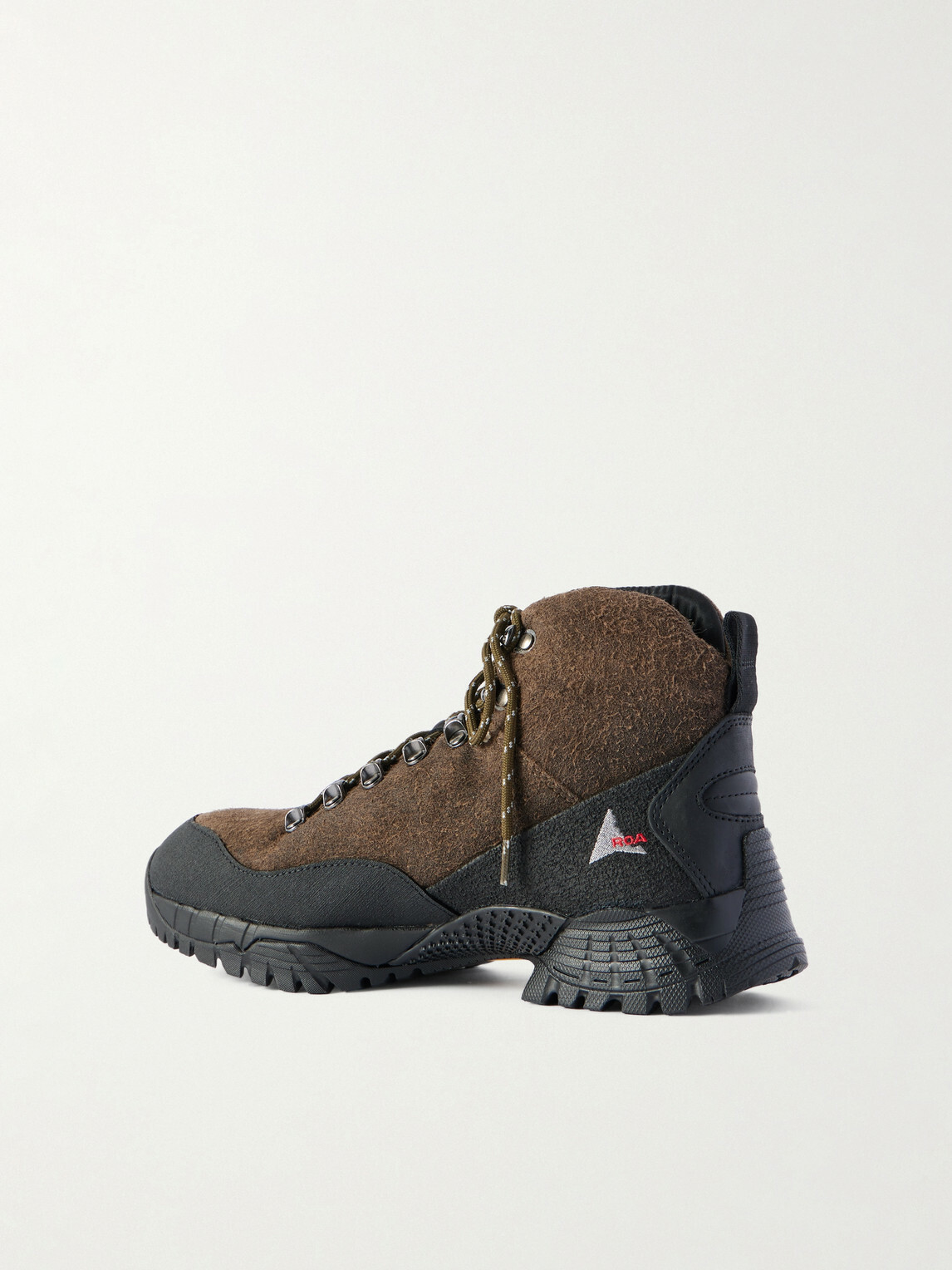 ROA - Andreas Hybrid Rubber-Trimmed Suede Hiking Boots - Brown