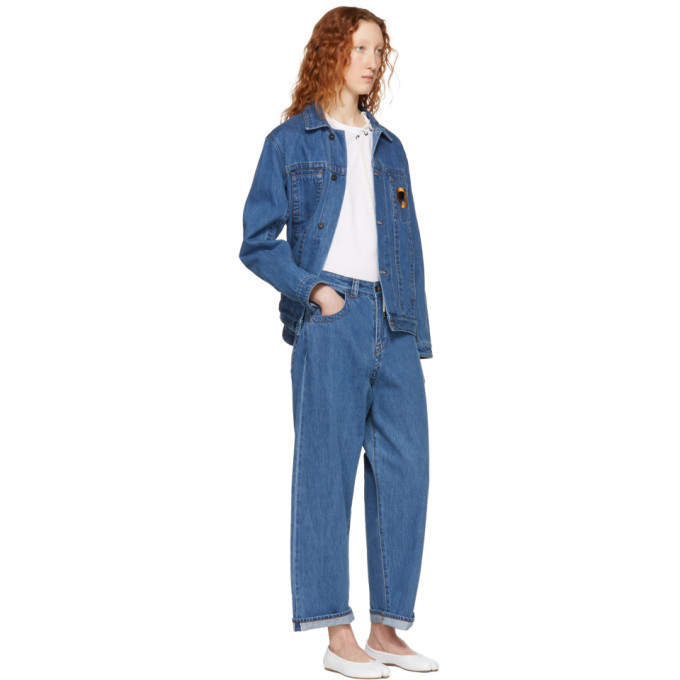 Craig Green Blue Bleached Denim Jeans