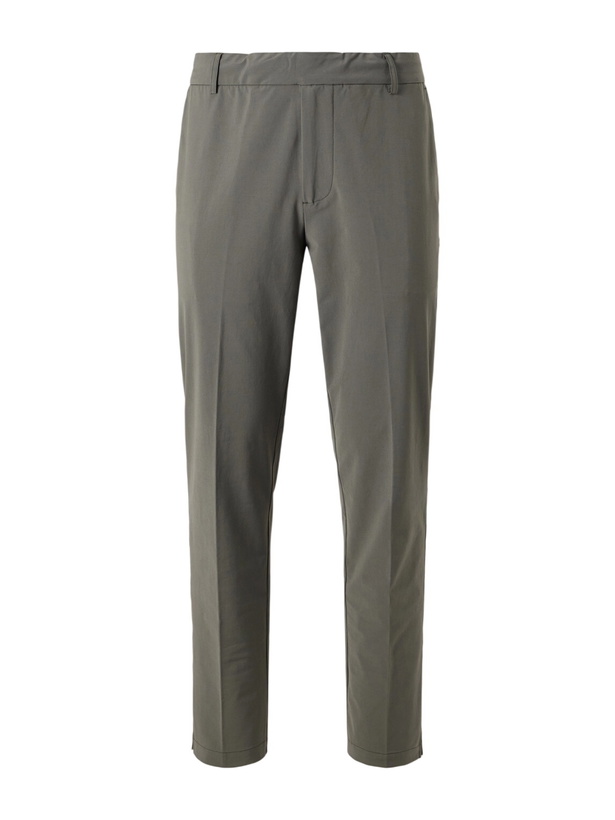 Photo: James Perse - Slim-Leg Stretch Cotton-Blend Trousers - Green