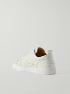 Christian Louboutin - Louis Junior Spikes Cap-Toe Leather Sneakers - White