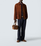 Miu Miu Utilitaire suede tote bag