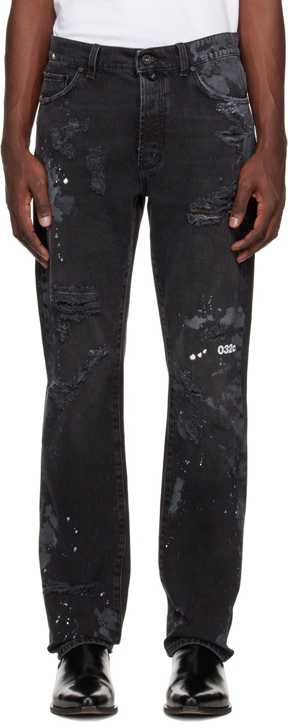 Photo: 032c Black Double Shift Painter's Jeans