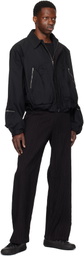 Tondolo Black Ventile Mushroom Bomber Jacket
