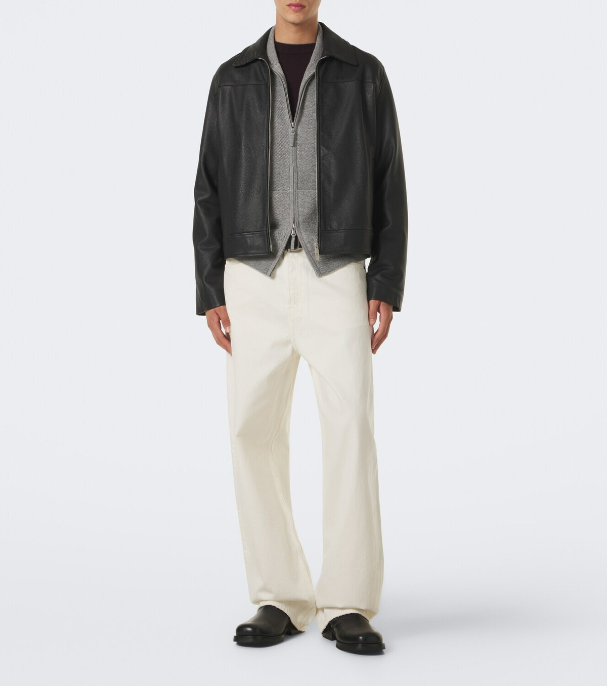 Allude Wool and cashmere zip-up sweater
