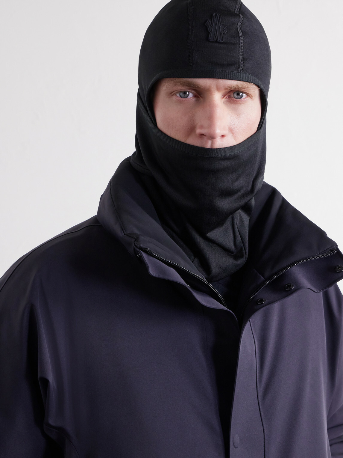 Moncler Grenoble - Logo-Appliquéd Stretch Polartec® Balaclava - Black