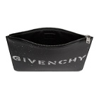 Givenchy Black Large Stencil Logo Zipped Pouch