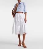 Polo Ralph Lauren Linen lace midi skirt