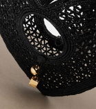 Jacquemus Spiaggia Coeur Small raffia top-handle bag
