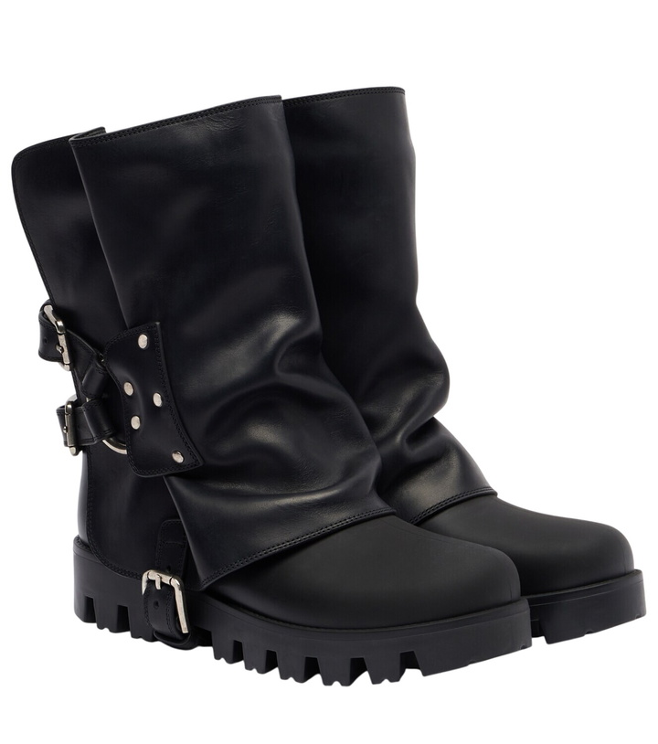Photo: Dolce&Gabbana Leather biker boots