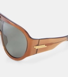 Bottega Veneta Mask oversized sunglasses