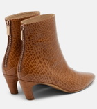 Gabriela Hearst Clayton croc-effect leather ankle boots