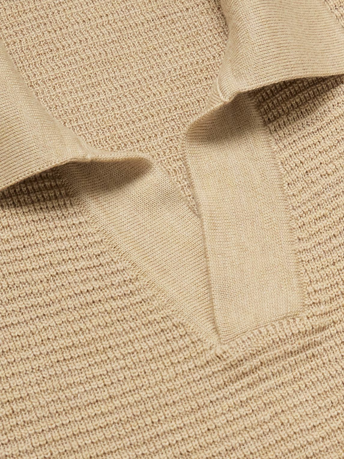 Frescobol Carioca - Orlando Merino Wool Polo Sweater - Neutrals