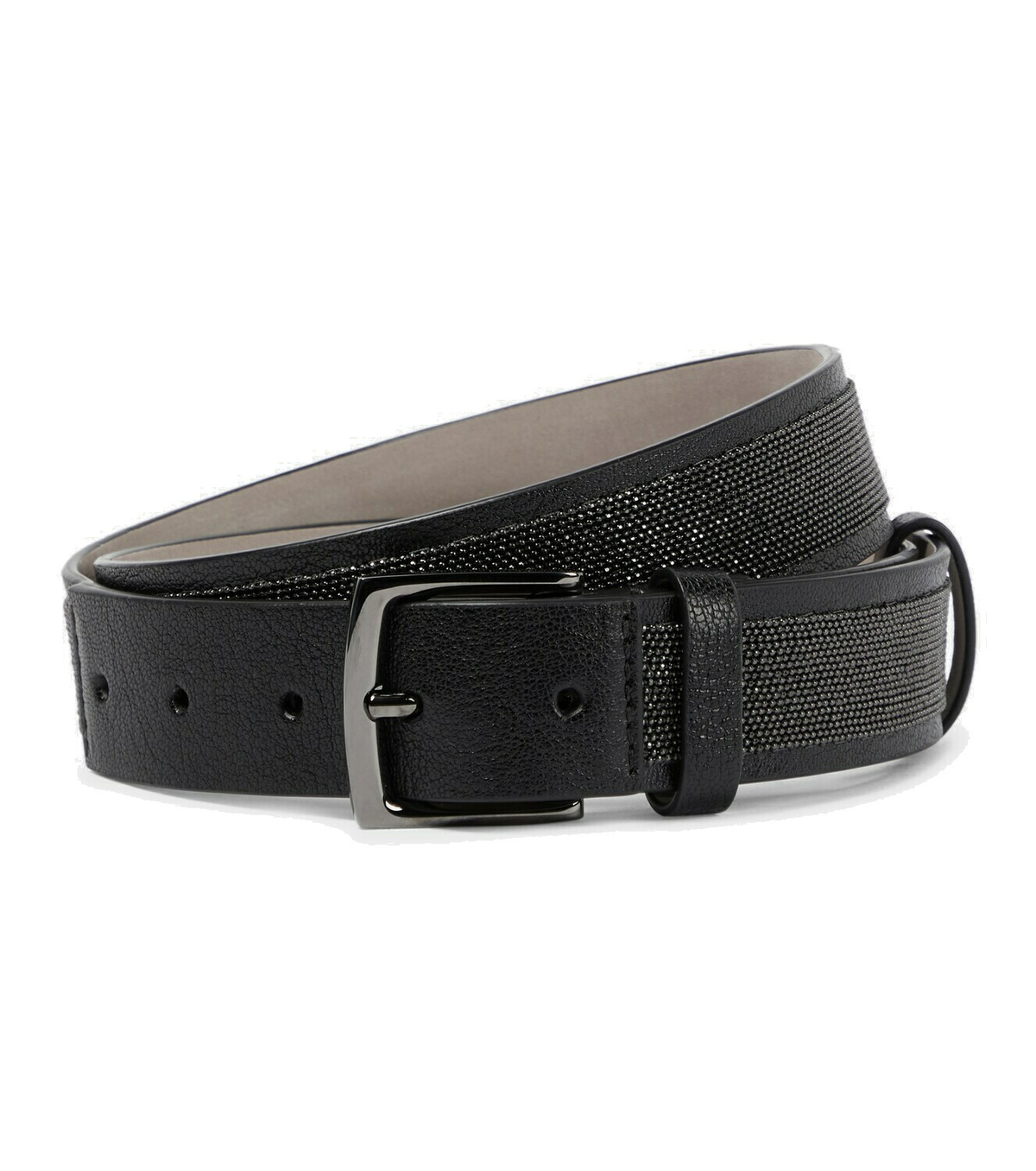 Brunello Cucinelli - Embellished leather belt Brunello Cucinelli