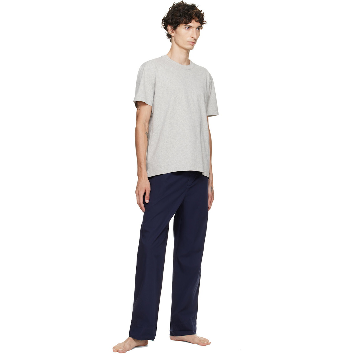 Tekla Gray Organic Cotton T-shirt