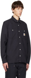 Carhartt Work In Progress Navy Clink Shirt