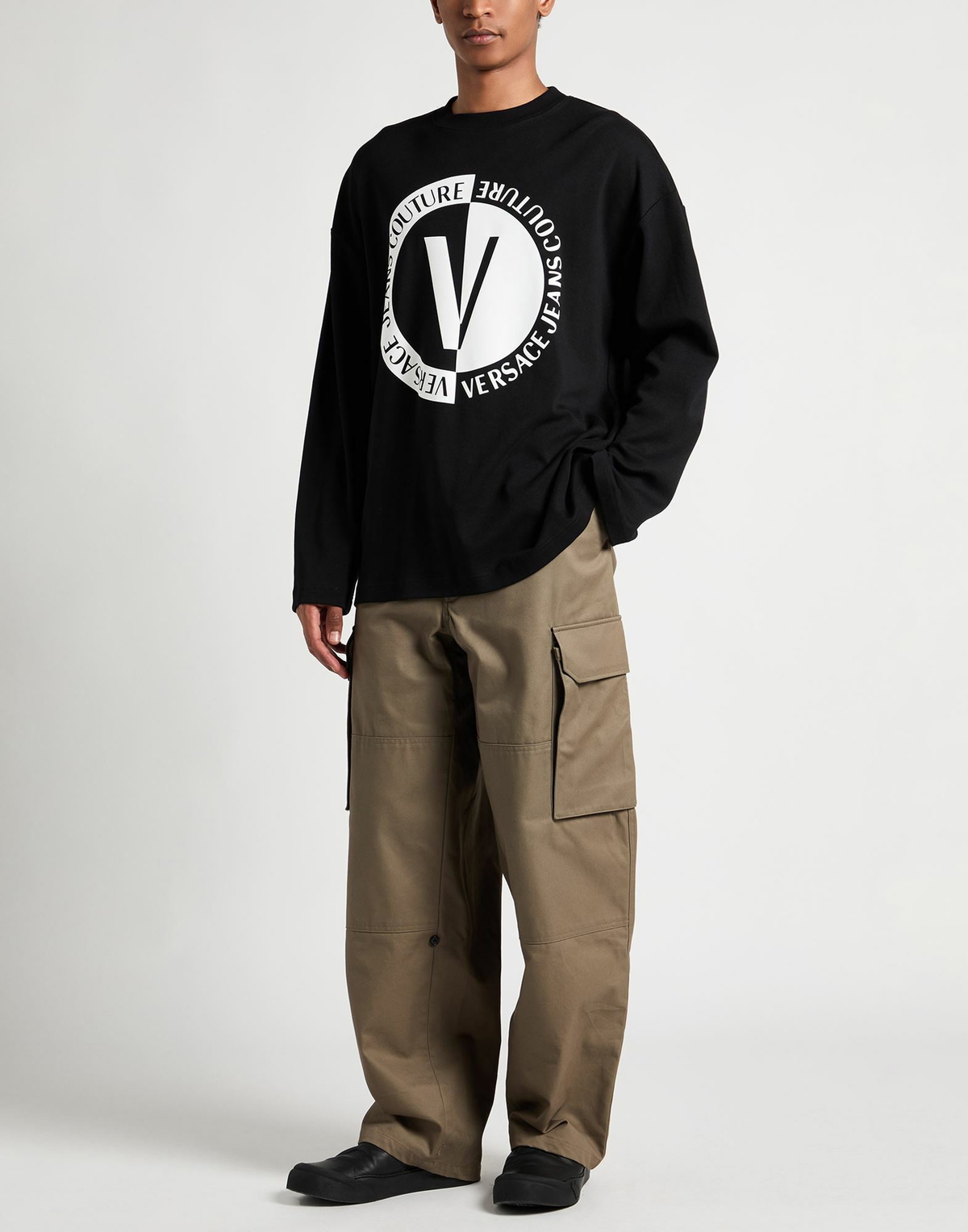 Versace Jeans Couture Mens T-shirt in Black