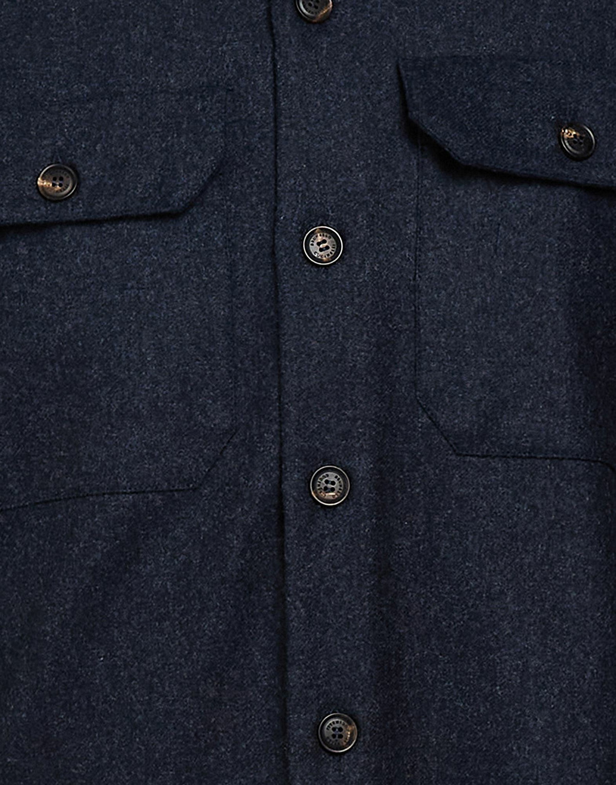 Brunello Cucinelli Mens Shirt Midnight in Blue