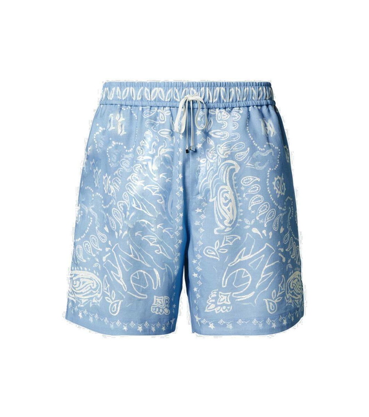 Photo: Amiri Bandana cotton-blend shorts