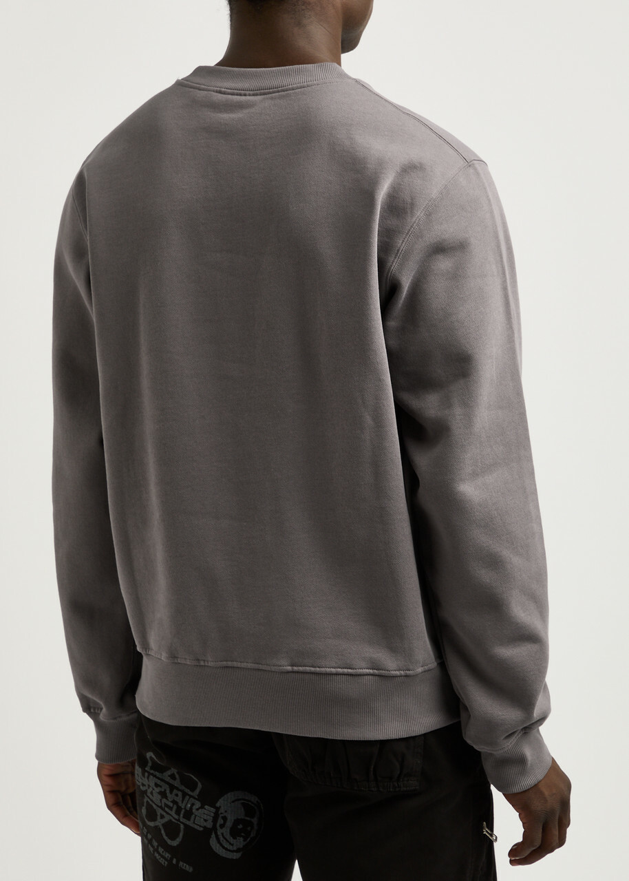 Daily Paper Click Logo Cotton Sweatshirt Grey