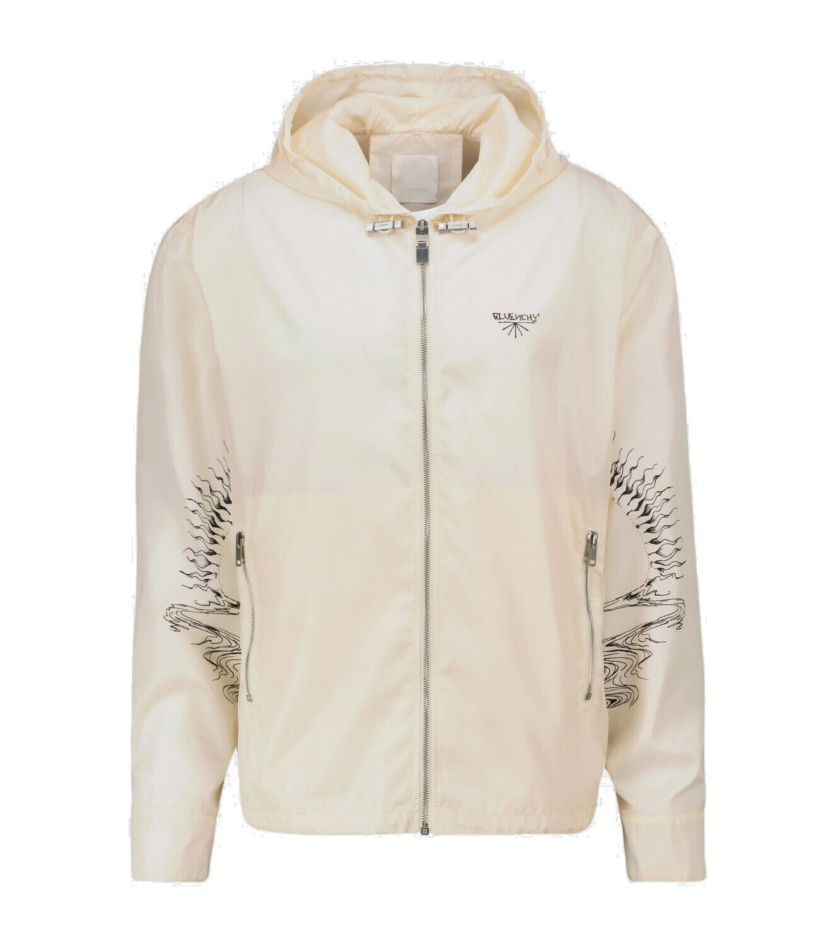 【関税&送料込み】Givenchy Hooded Wind Jacket Givenchy - Printed windbreaker jacket Givenchy