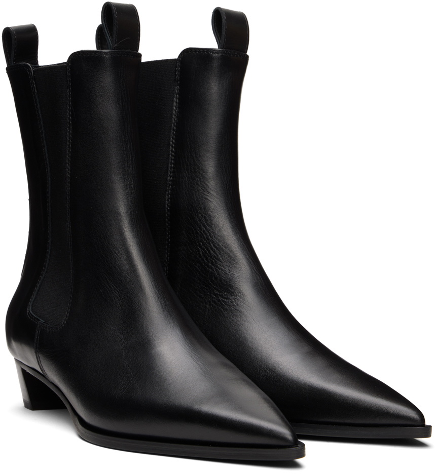 Aeyde Black Kiki Chelsea Boots