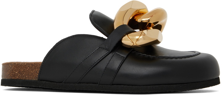Photo: JW Anderson Black Chain Slip-on Loafers