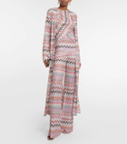 Missoni Zig Zag metallic knit cardigan