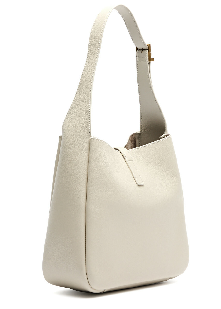 Saint Laurent Le 5 à 7 Small Leather Hobo bag - White - One