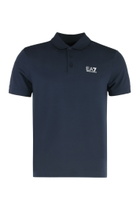EA7 Logo Detail Stretch Cotton Polo Shirt
