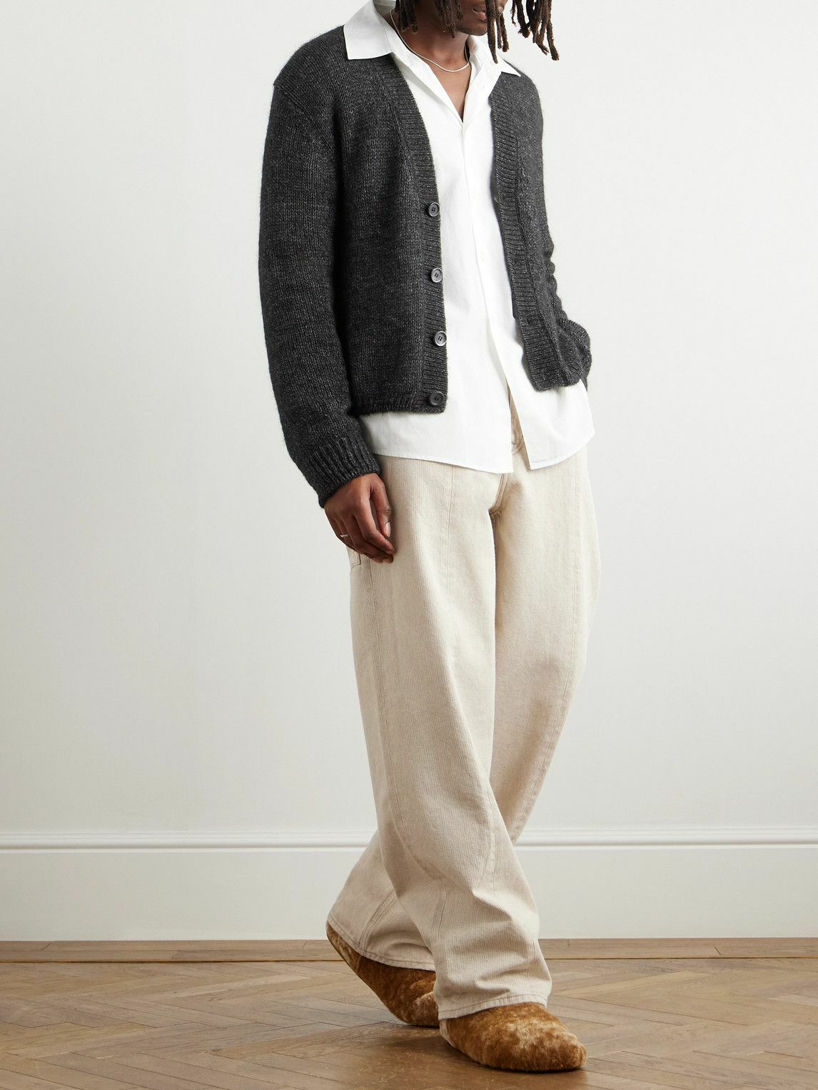 Our Legacy - Academy Alpaca and Wool-Blend Cardigan - Gray