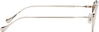 Jil Sander Silver Oliver Peoples 'Edition 5' Aviator Sunglasses