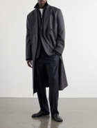 Maison Margiela - Straight-Leg Virgin Wool Drawstring Trousers - Blue